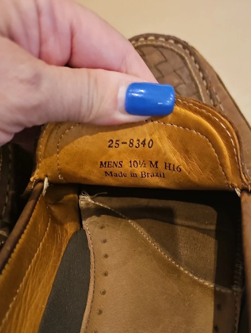 Johnston & Murphy woven leather